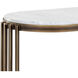 Naxos 50.5 X 18 inch White / Rustic Bronze Console Table
